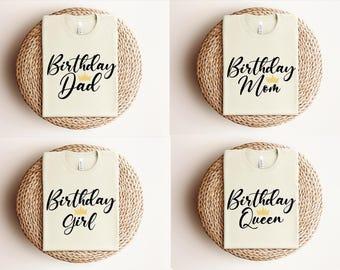 Birthday Group Shirts,Birthday Girl Tee,Personalized Family Birthday Shirts,Birthday Squad Shirts,Birthday Women Shirt,Birthday Party Outfit