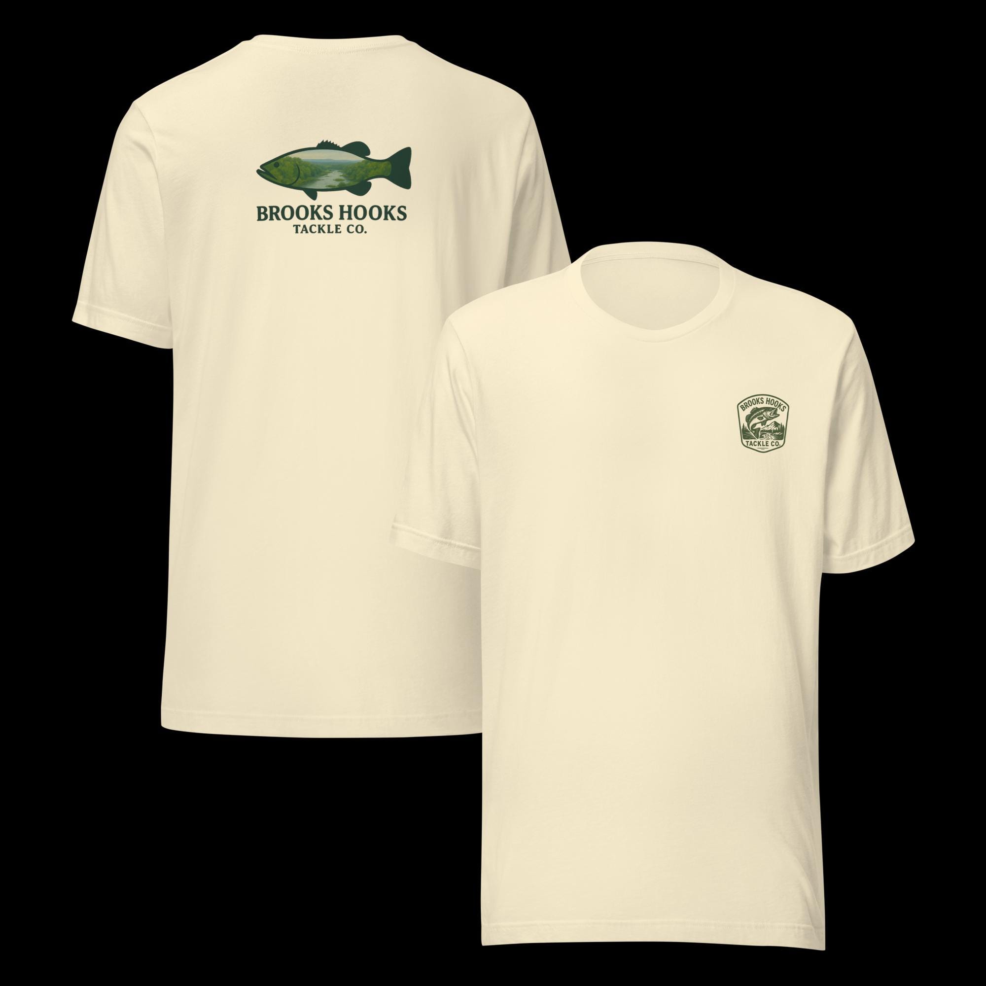 brooks fish and hooks Brooks Hooks T-Shirt