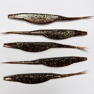 5 &quot;Split Tail Fluke Weichplastik | 8er Pack | Barsch Angeln Jerkbait | Handgegossener Kunstköder