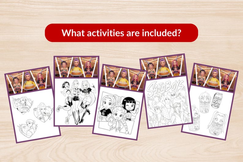 K-Pop Demon Hunters Birthday Party Game Pack - 20 Printable Activities image 6