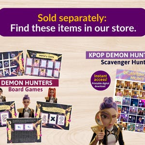 K-Pop Demon Hunters Birthday Party Game Pack - 20 Printable Activities image 9