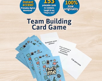 Printable Team Building Card Game: 153 Life & Work Prompts (PDF Download