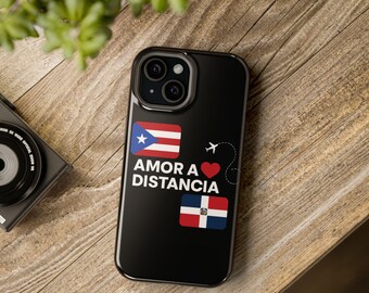 Love Across Borders Stoßfeste Handyhülle - Amor a Distancia