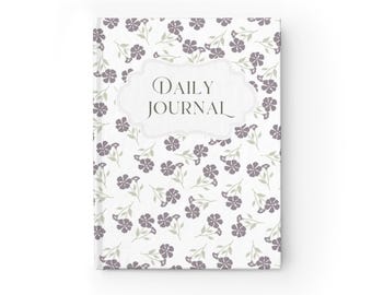 Florales Tagesbuch - Elegantes Notizbuch zur Selbstreflexion, Geschenk für Sie, Schreiben, Planen, Verbessern