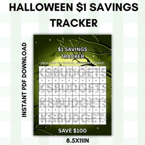 Gruseliges 1 Spar-Challenge-Bundle | Halloween Haushalt | Mini-Challenge | Umschlag einlegen | Druckbare Bargeldfüllung druckbar