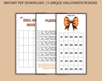 Orange Halloween Savings Challenge Set – Digital Download