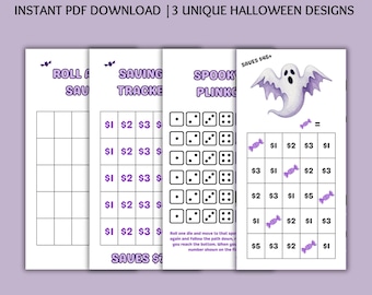 Halloween Savings Challenge Bundle: Fun Budget Games (A6 Printable PDF)