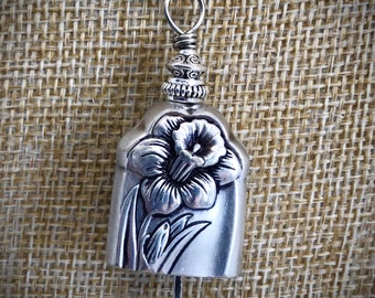 Daffodil Bell Ciondolo Argenteria Vintage