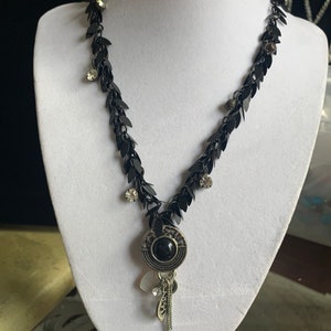 Raven Glam Necklace, Formal Jewelry, Vampire, Dark Fae, Dark Cottagecore Jewelry