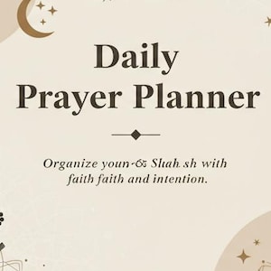 Täglicher Muslimischer Gebetsplaner | Digital Islamischer Salah Organizer Printable