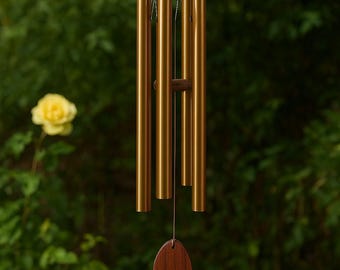 Handcrafted Copper Wind Chime | Outdoor Garden Patio Decor | Soothing Melodic Sound | Chimes Gift