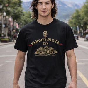 Fargo's Pizza Co. Colorado Springs Vintage Logo T-Shirt | Pizzeria Retro Tee