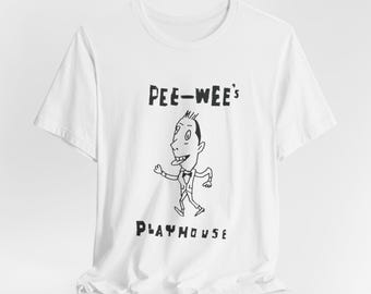 Pee-wee&#39;s Playhouse Unisex T-Shirt, Nostalgic Tee, Retro Comedy Top, Perfect Gift for Fans, Paul Reubens, Unisex Jersey Short Sleeve Tee,