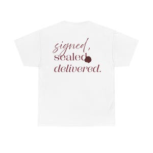 Camiseta con Carta de Amor Encantadora - Camiseta unisex de algodón grueso, regalos para él, regalos de aniversario para parejas, regalos únicos para carteros