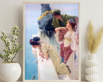 Alma-Tadema Classical Art Print, Victorian Wall Decor (Digital Download)