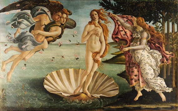 The Birth of Venus – Botticelli Classical Art Print | Renaissance