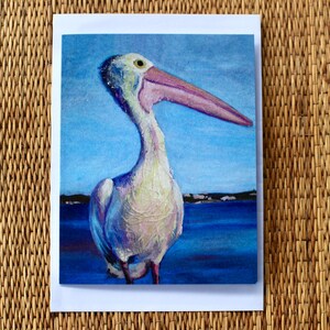 Biglietto d'auguri "Pelican" Biglietto di auguri di compleanno dell'artista Francesca Narni