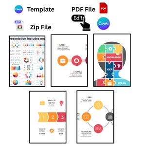 Modern Infographic PowerPoint Templates | Business Presentation Slides | Editable PPT Diagrams | Digital Download Corporate Graph Design