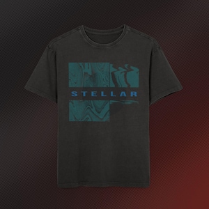 Stellar Mens Acid Wash Oversized Tee - Stellar Vibe Shirt for Casual Style, Streetwear Essentials, Summer Wardrobe, Trendy Gift, Graphic Tee