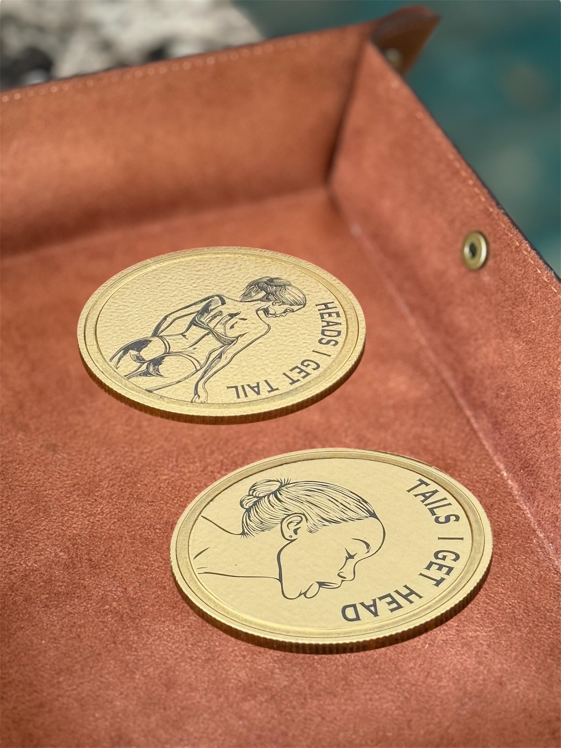 Heads i get tail coin - Etsy 日本