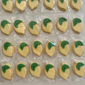 Lemon amalfi Themed Sugar Cookies, engagement cookies, baby shower cookies
