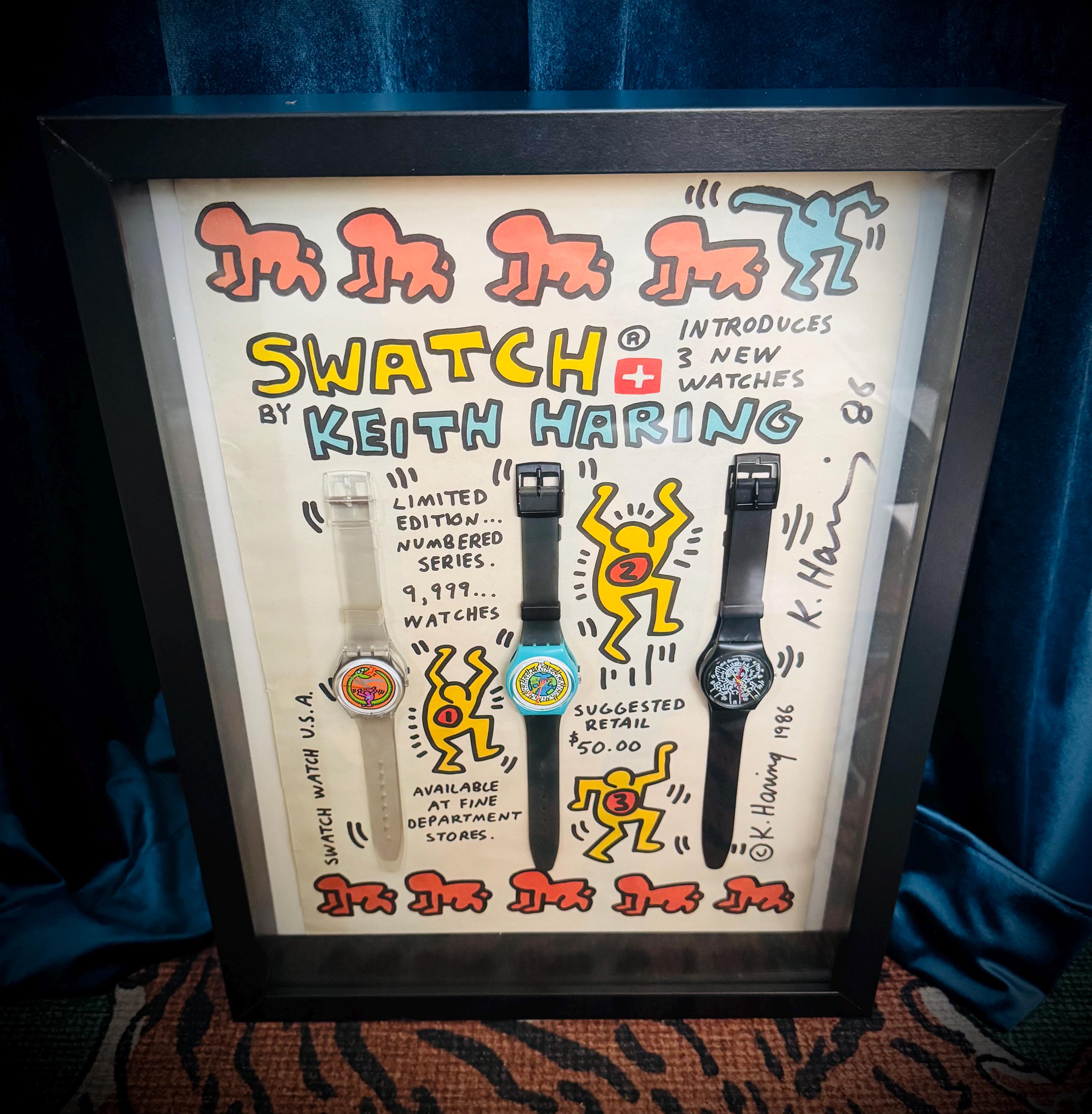 Keith Haring Swatch Watch - Etsy display picture 3