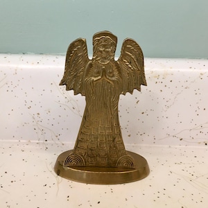 Vintage Brass Angel - Etsy