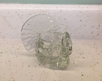 Vintage Peacock Votive Candle Holder, Avon