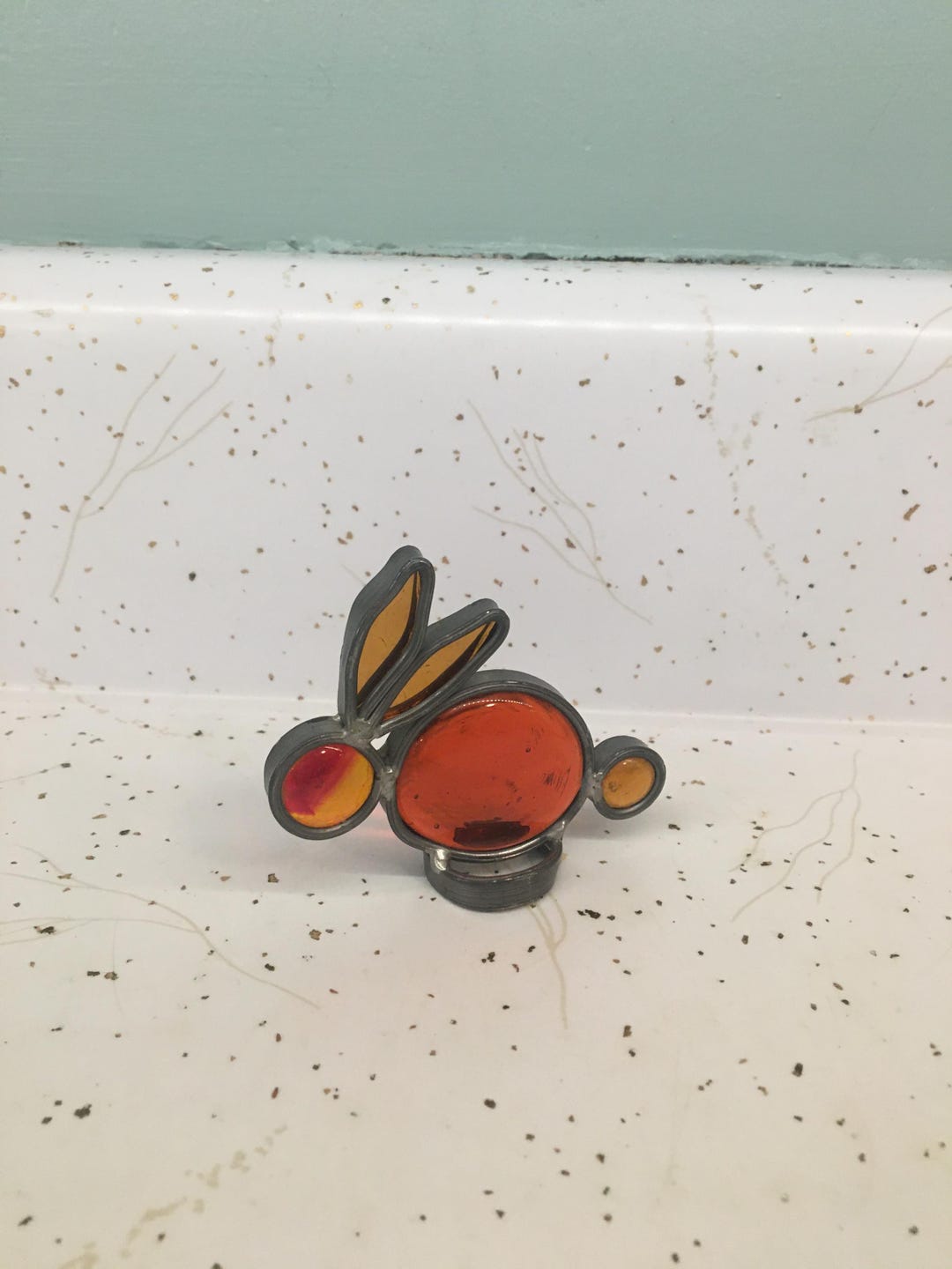 Vintage Glass Rabbit/bunny, Amber Suncatcher - Etsy