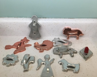 Vintage Cookie Cutters Assorted Lot