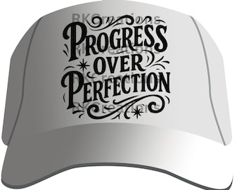 Progress Over Perfection PNG Sublimation File Cricut Design PNG