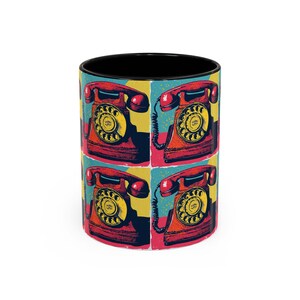 Caneca de café vintage com estampa de pop art, presente retrô para amantes de café, decoração de cozinha peculiar, caneca divertida para escritório, caneca colecionável nostálgica