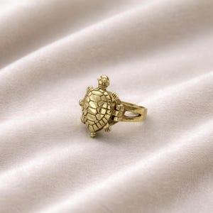 Schildkröte Poison Box Ring Gold Vintage Stil Geheimfach Ring Tier Schmuck Einzigartiges Geschenk für sie Statement Ring