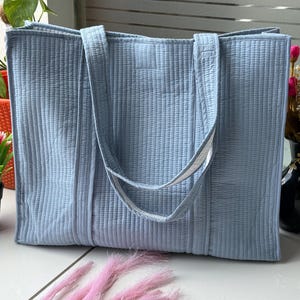 Tote for Women | Everyday Utility Bag Boho Quilted Tote Bag, Durable Cotton Bag | Gift for Her Shoulder Bag Eco Tote