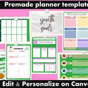 2025 Digital Goal Planner: SMART Goals, Vision Board, GoodNotes (PDF Download)