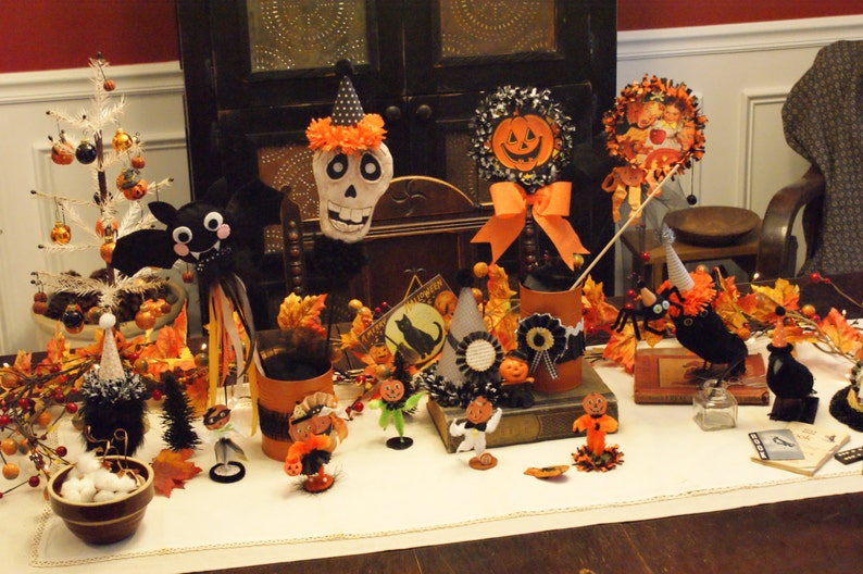 PDF PATTERNS, Vintage Style Halloween Rattles Vintage Style Halloween
