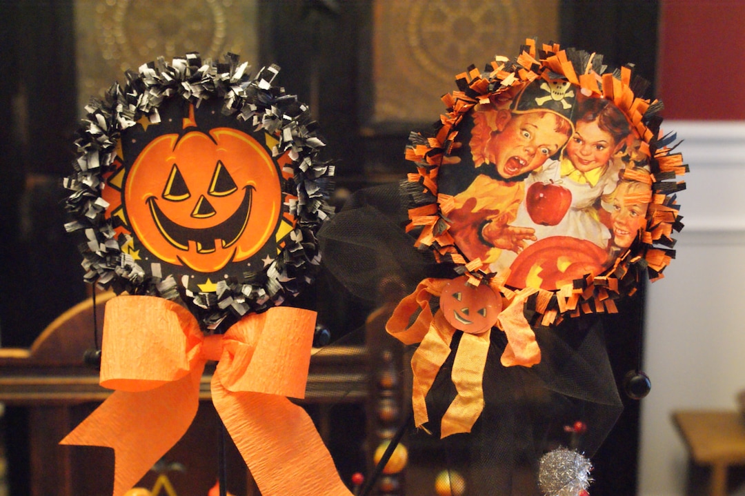 PDF PATTERNS, Vintage Style Halloween Rattles Vintage Style Halloween