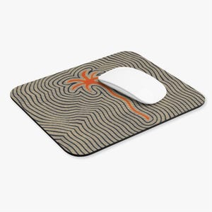 Tropical Wave Mouse Pad, Coastal Desk Mat, Beach Office Accessories, Ocean Design Home Decor, Summer Computer Mousepad