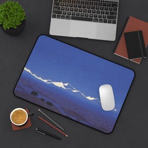 Mountain Art Mouse Pad Desk Mat, Nature Lover Gift, Office Decor, Desk Accessory, Computer Mouse Mat, Desk Organizer, Home Office Supplies