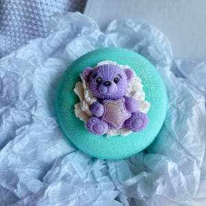 Bright Smoothie Donut Bombe Kapieli i Mydlo Mis - Recznie Spa Prezent - Weganska Musujaca Bombe - Relaks Prezent