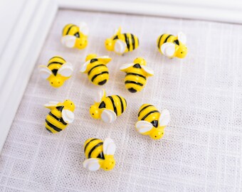 Honey Bee Push Pins, Bumble Bee Push Pins, Spring Corkboard Home Decor