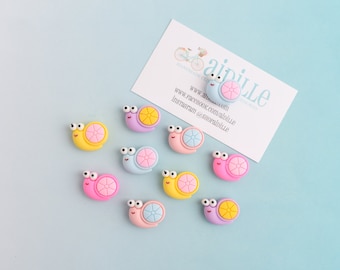 Cute Cartoon Snail Magnets, Resin Colorful Girls Locker Magnets, Novelty Refrigerator Magnets