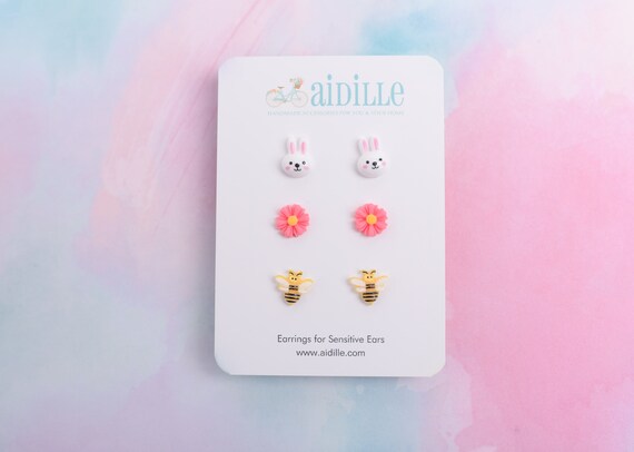 Cute earrings shop for sensitive ears