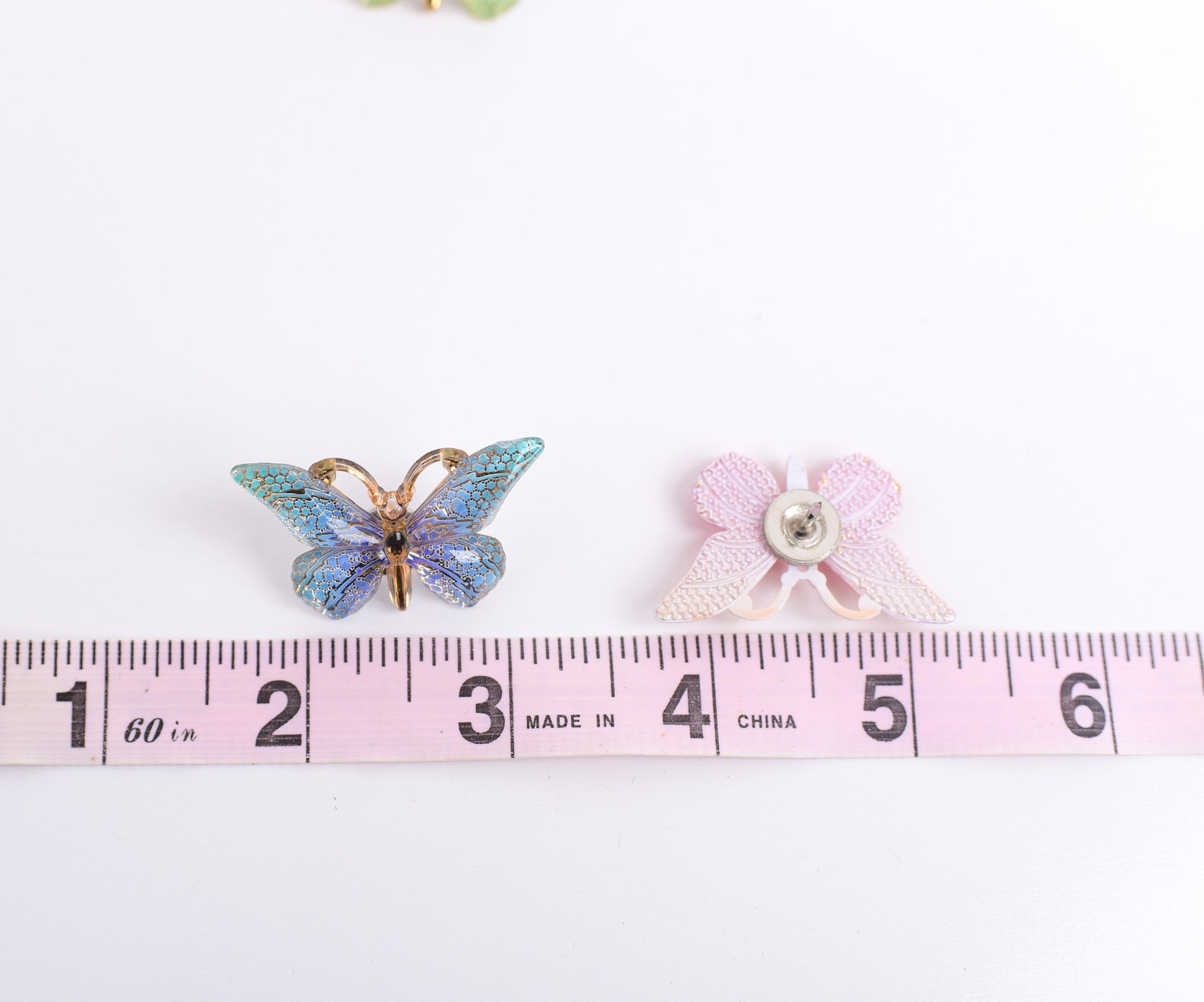 Butterfly Thumb Tacks Set of 10 Assorted Colors Pretty Etsy