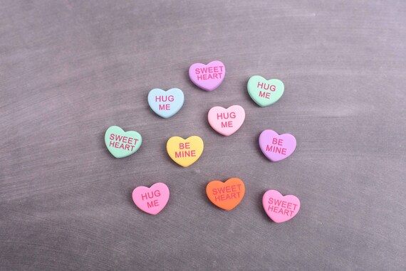 Conversation Heart Valentine's Day Magnets - DIY Candy