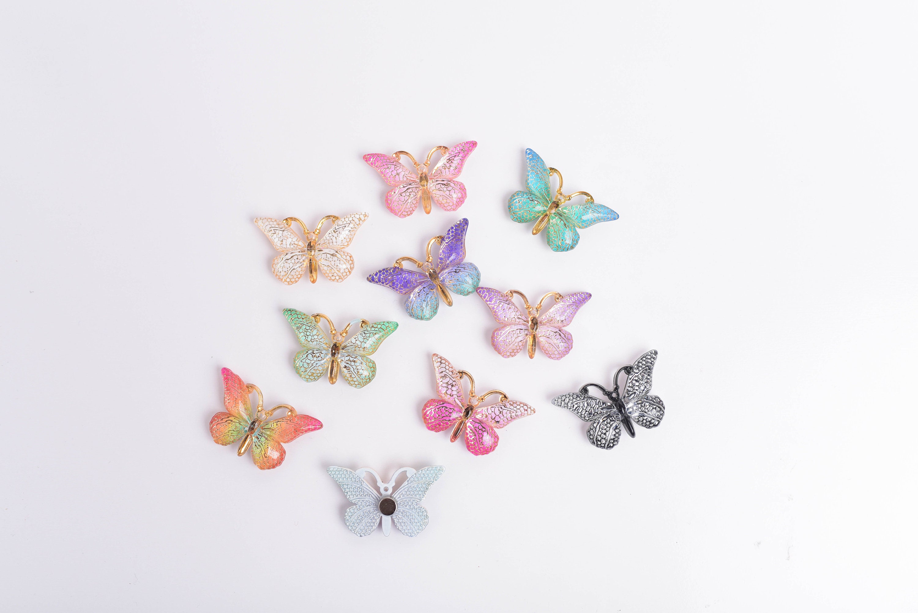 Butterfly Thumb Tacks or Set of 10 Assorted Colors Etsy Nederland