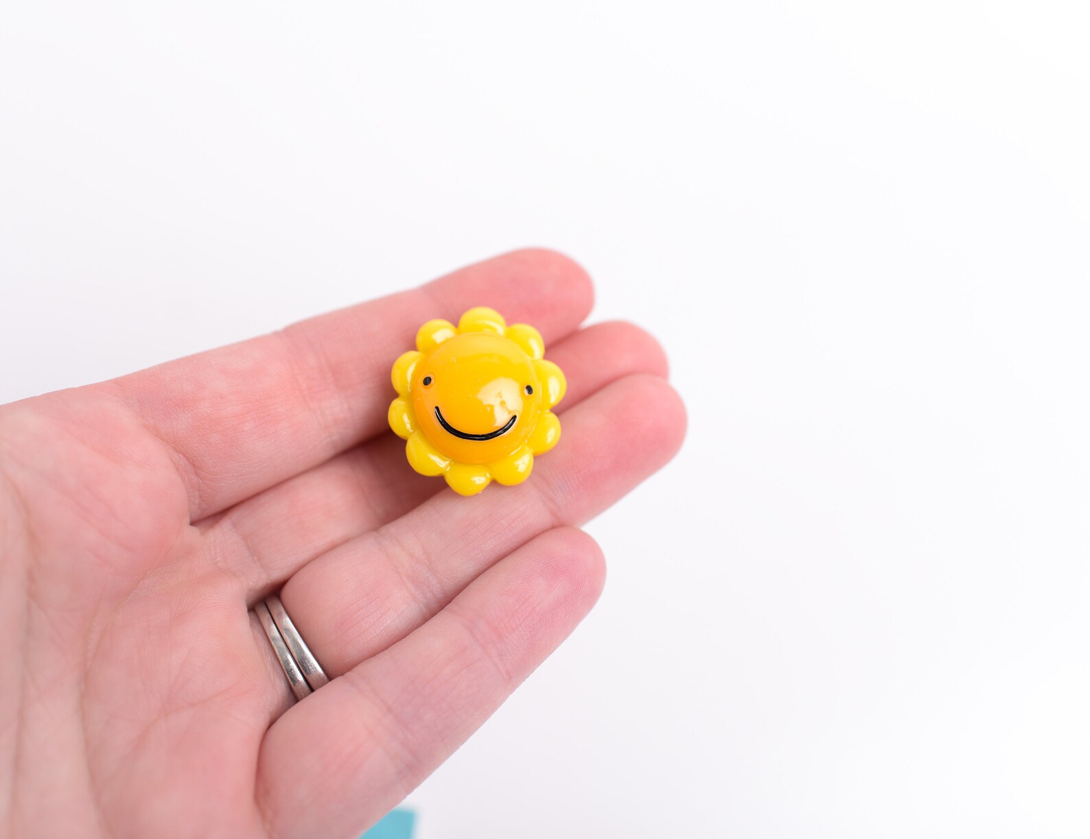 Sunshine Pin Happy Sun Resin Lapel Pin With Butterfly Clasp Etsy