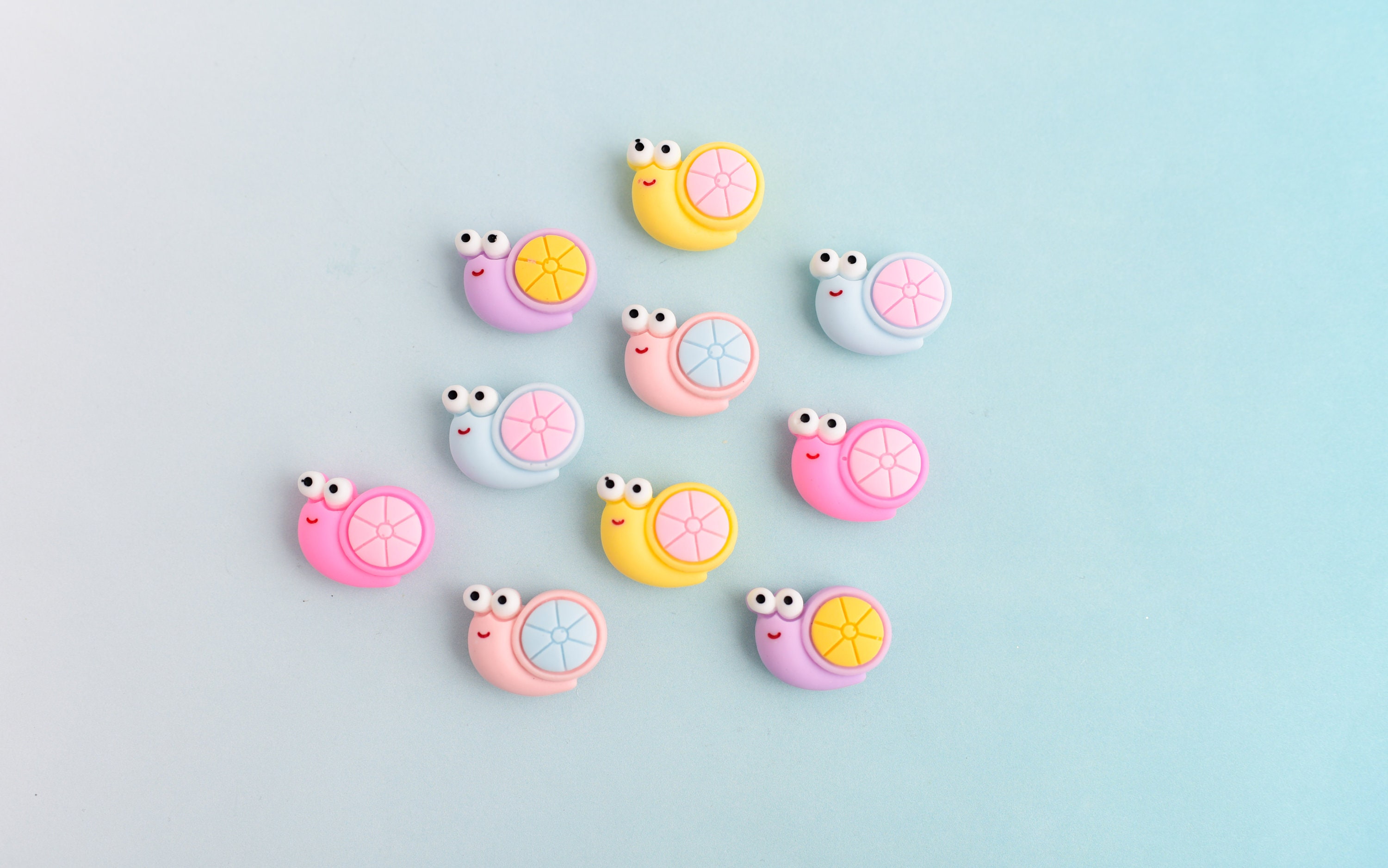 Snail Magnets Cute Cartoon Snail Magnets, Resin Colorful Girls Locker Magnets ...