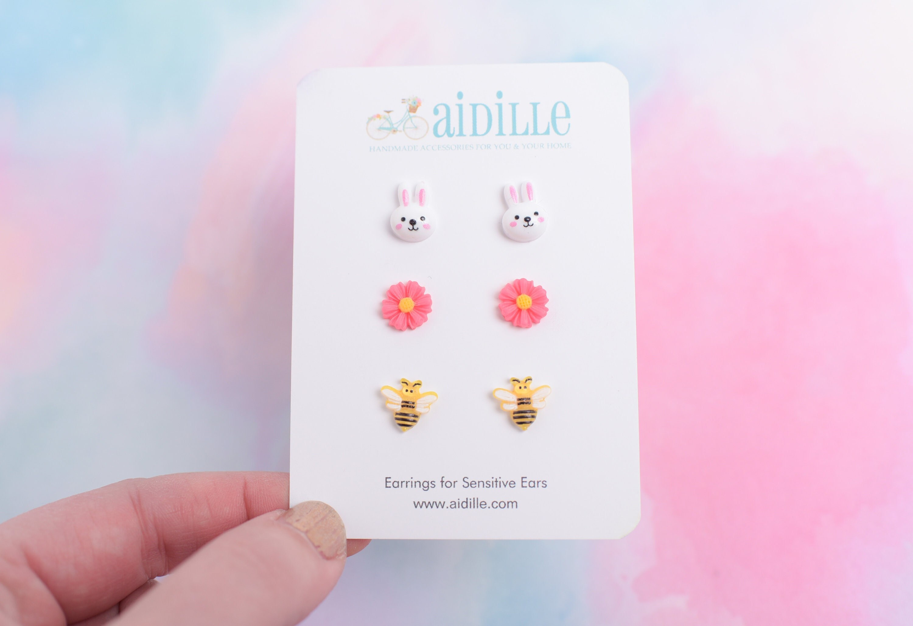 Cute earrings for sensitive ears deals