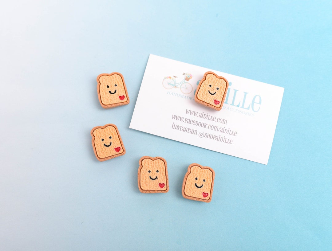 Happy Toast Resin Bread Refrigerator Kawaii Girls